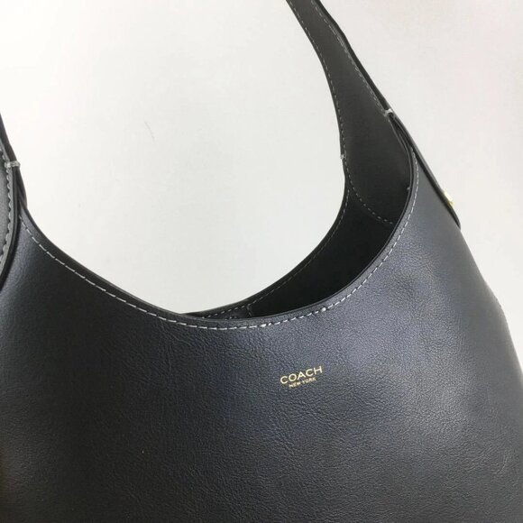 Coach Black Leather Hobo Bag - Picture 6 of 7